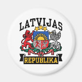 Latvijas Republika Magneet (Voorkant)