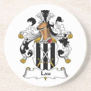 Lau Family Crest Zandsteen Onderzetter