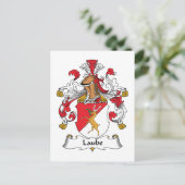 Laube Family Crest Briefkaart (Staand voorkant)