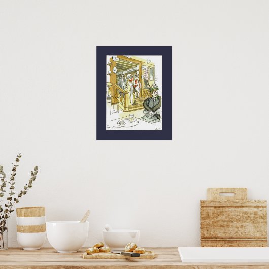 L'Auberge des Adret ~P. Vidal ~*Mat-kleur wijzigen Poster (Keuken)