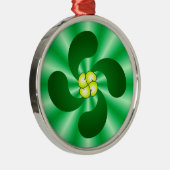 Lauburu Baskenkreuz Basque cross Metalen Ornament (Rechts)