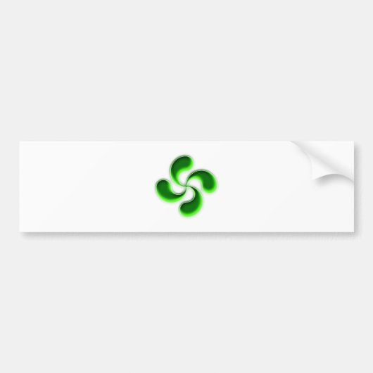 lauburu baskisches Kreuz basque cross Bumpersticker (Voorkant)