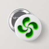 lauburu baskisches Kreuz basque cross Ronde Button 5,7 Cm (Voorkant /achterkant)