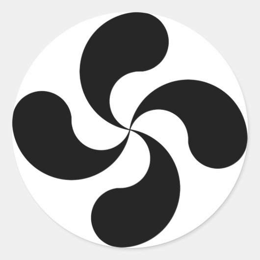 lauburu Crox Basque cross sticker (Voorkant)