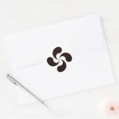 Lauburu-symbool Ronde Sticker (Envelop)