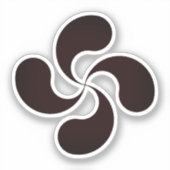 Lauburu-symbool Sticker (Voorkant)