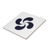 Lauburu-symbool Tegeltje (Zijkant)