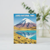 Lauca Nationaal Park Chili Reizen Briefkaart (Staand voorkant)