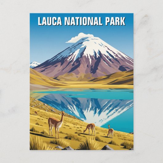 Lauca Nationaal Park Chili Reizen Briefkaart (Voorkant)