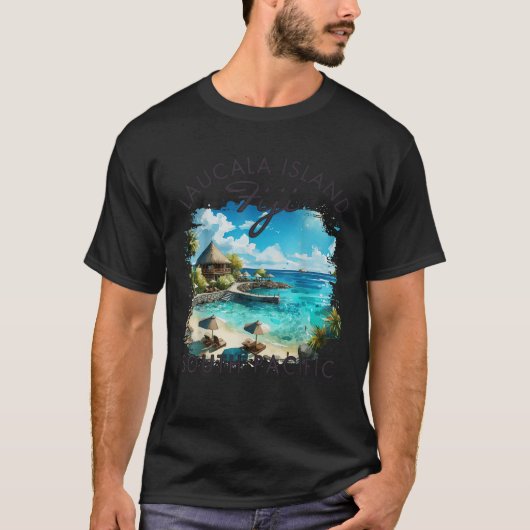 Laucala Island Fiji Zuid-Pacific Reisreis Zomer T-shirt (Voorkant)
