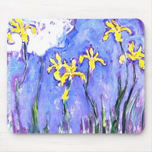 laude Monet Yellow Irises Muismat (Voorkant)