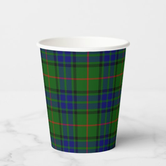 Lauder Clan Tartan Plaid Papier Cups Papieren Bekers (Achterkant)