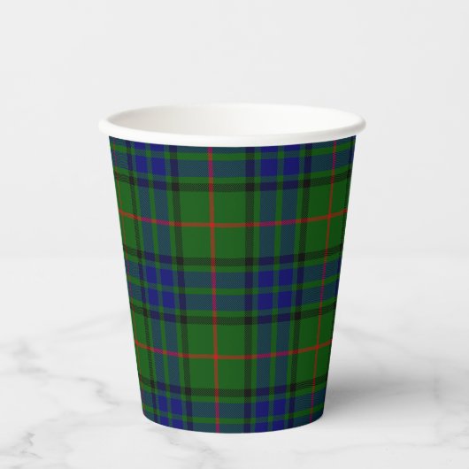 Lauder Clan Tartan Plaid Papier Cups Papieren Bekers (Voorkant)