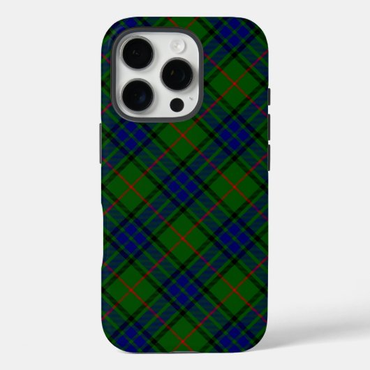 Lauder tartan blauw groen geruit Case-Mate iPhone case (Achterkant)