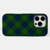 Lauder tartan blauw groen geruit Case-Mate iPhone case (Achterkant (horizontaal))