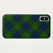 Lauder tartan blauw groen geruit Case-Mate iPhone case (Achterkant (horizontaal))