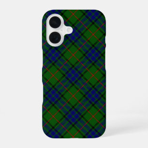 Lauder tartan blauw groen ruit iPhone 16 hoesje