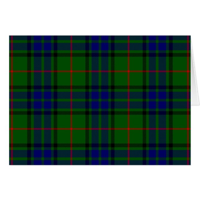 Lauder tartan blauw groene vleid (Voorkant Horizontaal)