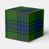 Lauder tartan blauw groene vleid bedankdoosjes (Achterkant)