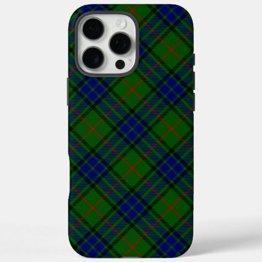 Lauder tartan blauw groene vleid Case-Mate iPhone case (Achterkant)