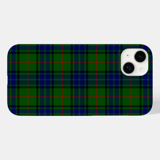 Lauder tartan blauw groene vleid Case-Mate iPhone case (Achterkant (horizontaal))