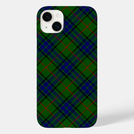 Lauder tartan blauw groene vleid Case-Mate iPhone case (Achterkant)