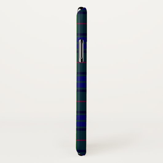 Lauder tartan blauw groene vleid Case-Mate iPhone case (Achterkant / rechts)