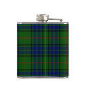 Lauder tartan blauw groene vleid heupfles (Achterkant)