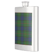 Lauder tartan blauw groene vleid heupfles (Links)