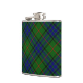 Lauder tartan blauw groene vleid heupfles (Links)