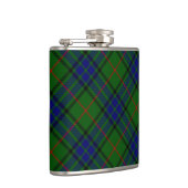 Lauder tartan blauw groene vleid heupfles (Rechts)