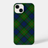 Lauder tartan blauw groene vleid iPhone hoesje (Achterkant)