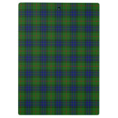 Lauder tartan blauw groene vleid klembord (Achterkant)