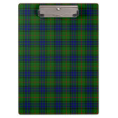 Lauder tartan blauw groene vleid klembord (Voorkant)