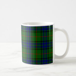 Lauder tartan blauw groene vleid koffiemok