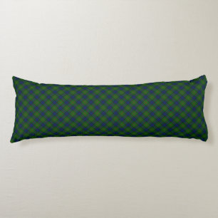 Lauder tartan blauw groene vleid lichaamskussen