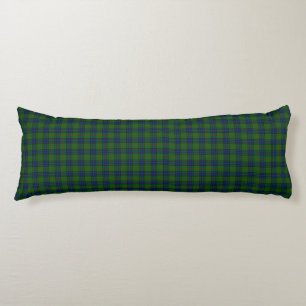 Lauder tartan blauw groene vleid lichaamskussen