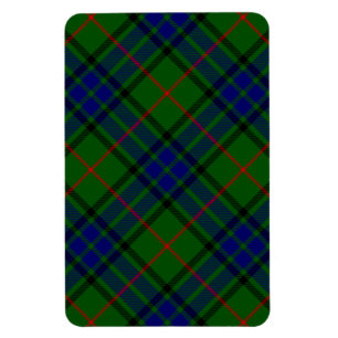 Lauder tartan blauw groene vleid magneet