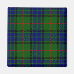 Lauder tartan blauw groene vleid magneet