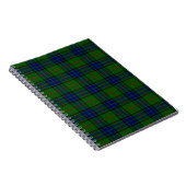 Lauder tartan blauw groene vleid notitieboek (Rechterzijde)
