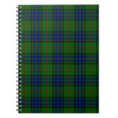 Lauder tartan blauw groene vleid notitieboek (Voorkant)