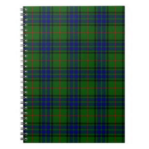 Lauder tartan blauw groene vleid notitieboek