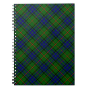 Lauder tartan blauw groene vleid notitieboek