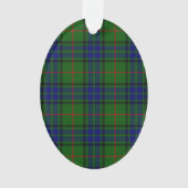 Lauder tartan blauw groene vleid ornament (voorkant)