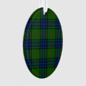 Lauder tartan blauw groene vleid ornament (voorkant)