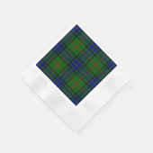 Lauder tartan blauw groene vleid servetten (Hoek)