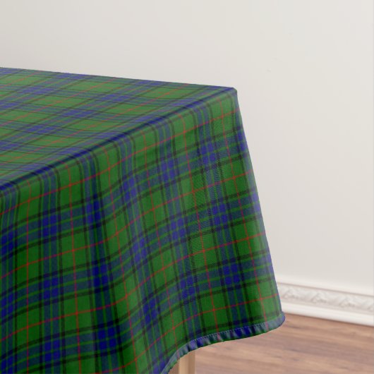 Lauder tartan blauw groene vleid tafelkleed (Voorbeeld)