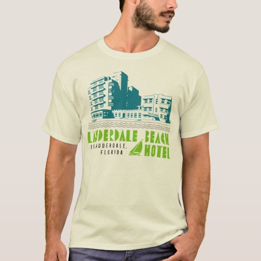 Lauderdale Beach Hotel - Retro T-shirt (Voorkant)