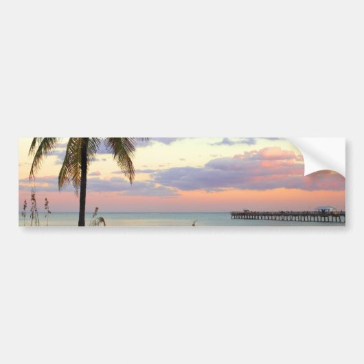 Lauderdale-by-the-Zee, Florida Sunset Bumpersticker (Voorkant)