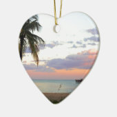Lauderdale-by-the-Zee, Florida Sunset Keramisch Ornament (Links)